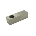 Prisma rectangular acero mate con dos salidas 40mm