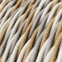 Cable textil trenzado acabado seda egipcio 3×0,75 – Fábrica Tu Lámpara