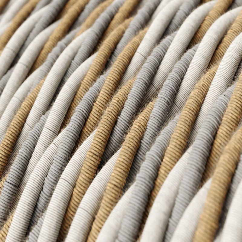 Cable decorativo textil trenzado acabado seda egipcio