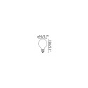 Bombilla LED vintage globo 95mm 8W regulable 4000K