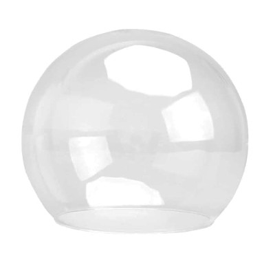 Globo de policarbonato tipo tres cuartos transparente