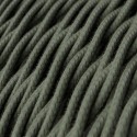 Cable decorativo textil trenzado a metros homologado gris