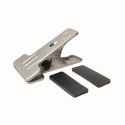 Pinza de fuerza en hierro bruto para sujetar flexo o lámpara