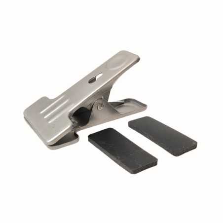 Pinza de fuerza en hierro bruto para sujetar flexo o lámpara