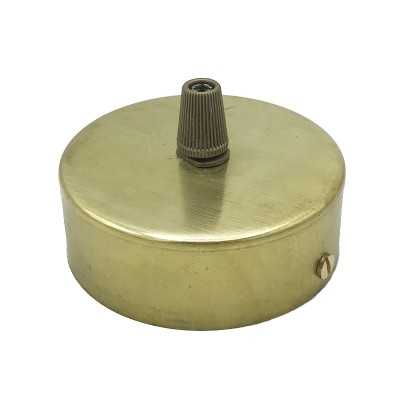 Soporte de latón de 120mm diámetro x 25mm y una salida