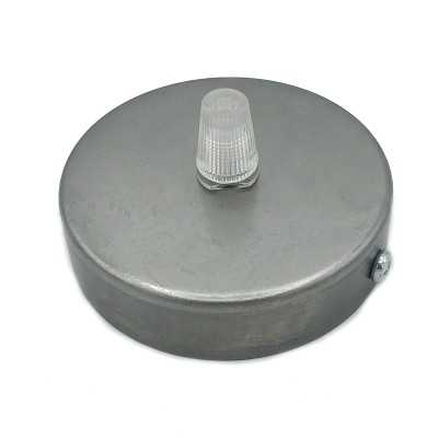 Soporte de hierro de 60mm diámetro x 10mm y una salida