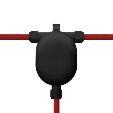 Accesorio T para hacer bajantes de guirnaldas