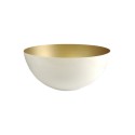 Campana metal blanca y oro 200mm alto x 400mm diámetro