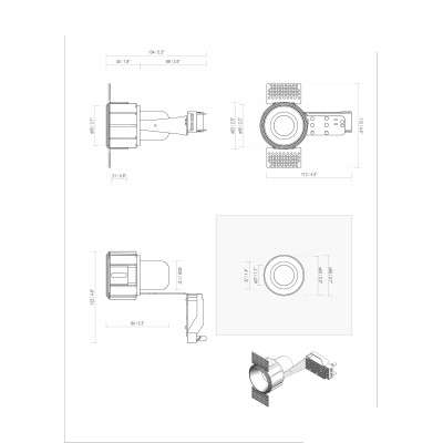 Lámpara techo aluminio E27 blanco MEUCON
