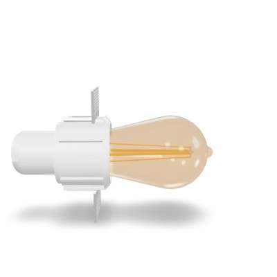 Lámpara techo aluminio E27 blanco MEUCON