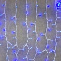 Cortina 500 LED azules IP44 programable cable negro 200x200