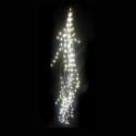 Cascada 125 LEDs grano arroz fijos luz fría 100cm de largo