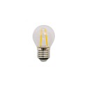 Bombilla LED vintage esférica 2W 120Lm transparente