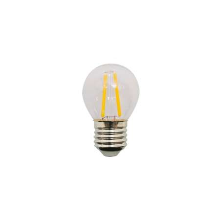 Bombilla LED vintage esférica 2W 120Lm transparente