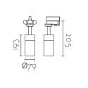 Foco de LED trifásico 20W 2000lm y regulable