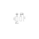 Foco de LED trifásico 40W y 4000lm 38º con selector de tonalidad