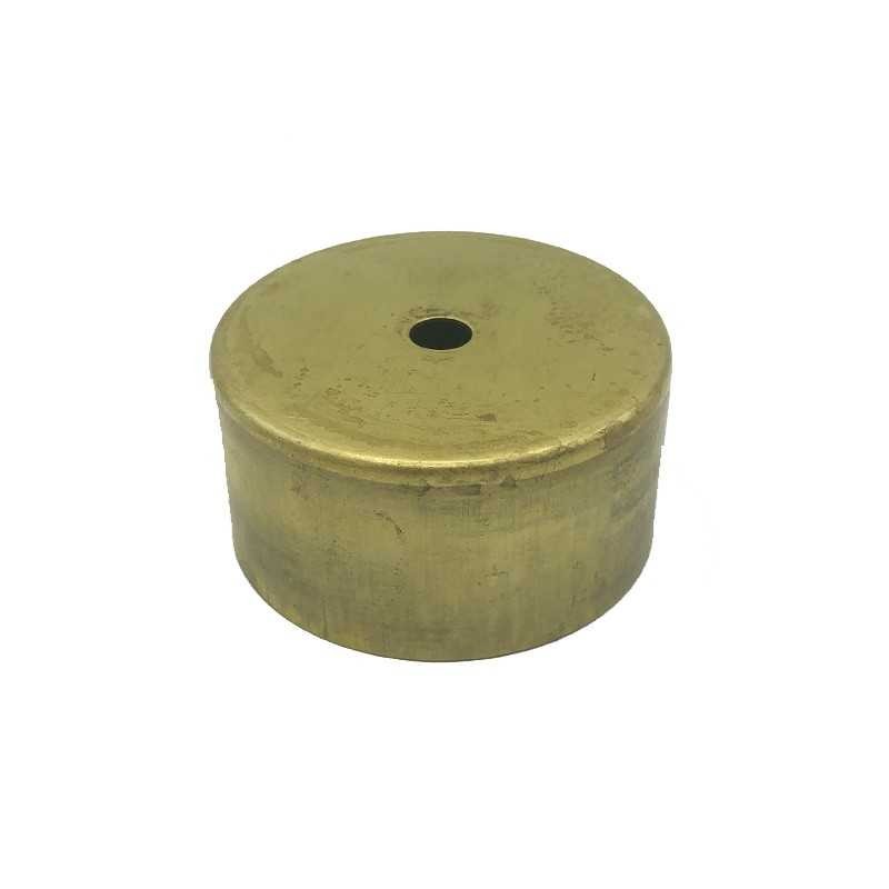 Tapa portaglobos de latón 88mm diámetro x 26mm