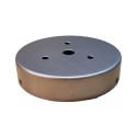 Portaglobos de hierro bruto 85mm x 18mm con tornillos