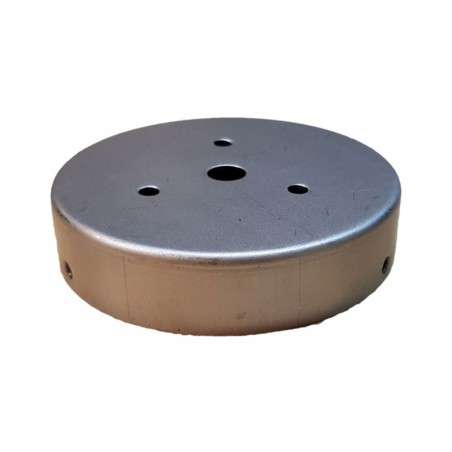 Portaglobos de hierro bruto 115mm x 18mm con tornillos