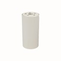 Tubo de latón color blanco 80mm alto x 40mm diámetro con tapa