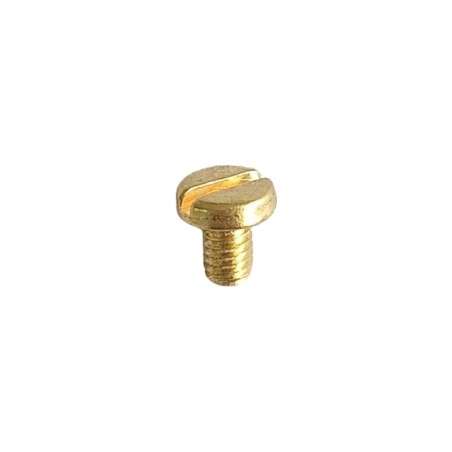Tornillo para lámparas M4 x 6mm dorado con cabeza tipo ranura