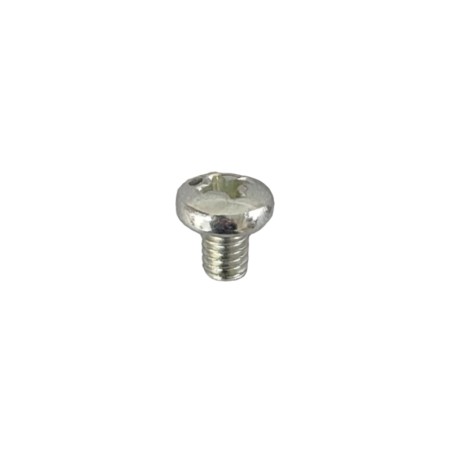Tornillo para lámparas M4 x 5mm cromado con cabeza tipo estrella