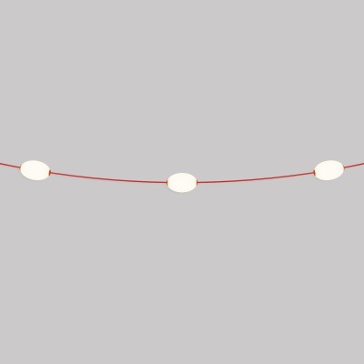 Guirnalda lineal de exterior con tres luces longitud total 6,5 metros