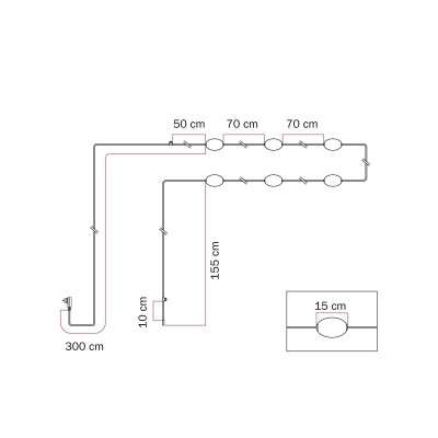 Guirnalda exterior IP67 6 luces 9 m | FABRICA TU LÁMPARA