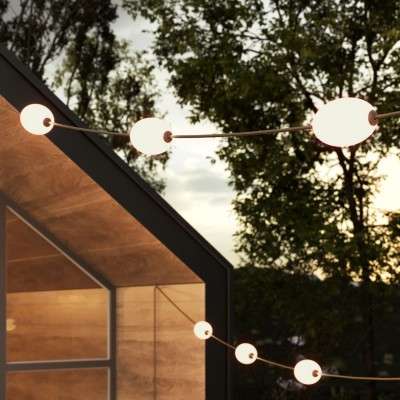 Guirnalda exterior IP67 12 luces 14 m | FABRICA TU LÁMPARA