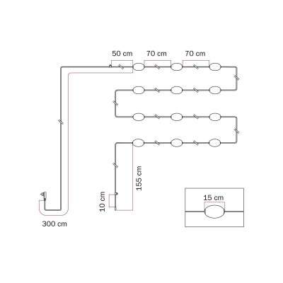 Guirnalda exterior IP67 12 luces 14 m | FABRICA TU LÁMPARA