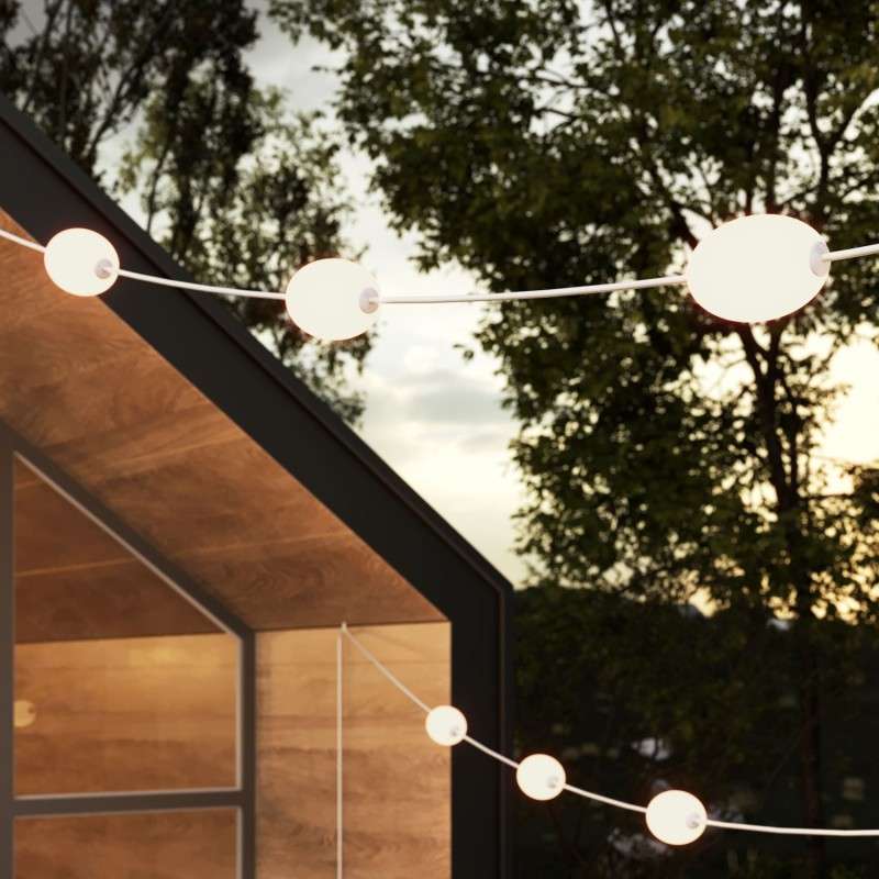 Guirnalda exterior IP67 12 luces 14 m | FABRICA TU LÁMPARA