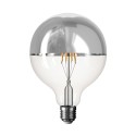 Bombilla LED 125mm 5V 1,3W 110Lm E27 2500K regulable y cromada