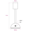 Base de lámpara recargable sin cables y para bombilla