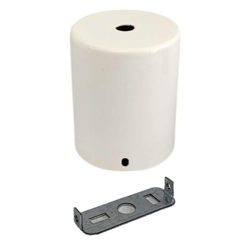 Soporte techo cilíndrico 62,5mm diámetro x 76mm y una salida
