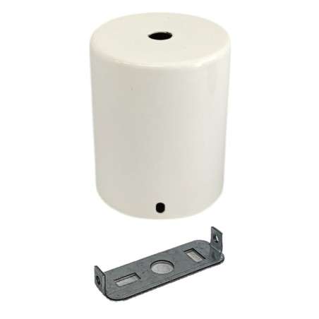Soporte techo cilíndrico 62,5mm diámetro x 76mm y una salida