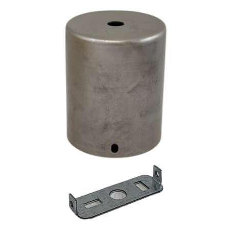 Soporte techo cilíndrico 62,5mm diámetro x 76mm y una salida