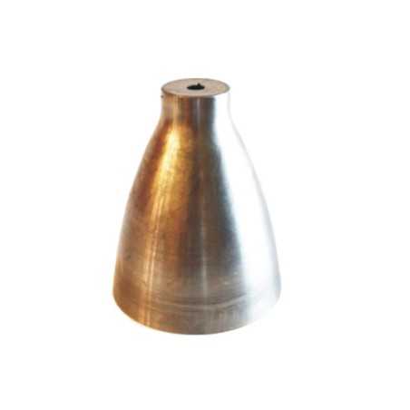 Campana de hierro bruto 130mm alto x 107mm diámetro