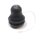Portalámparas termoplástico E27 negro interruptor cuerda