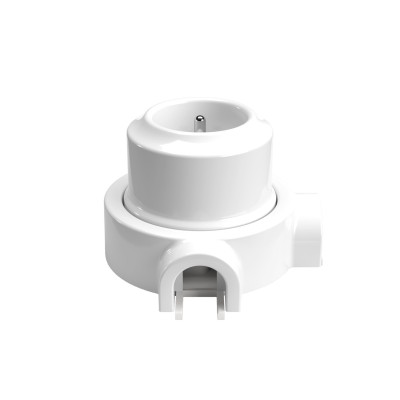 Kit toma francesa porcelana para tubo 20 mm | Fábrica Tu Lámpara
