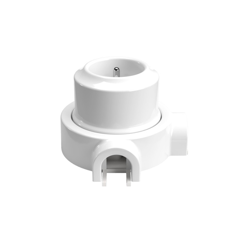 Kit toma francesa porcelana para tubo 20 mm | Fábrica Tu Lámpara
