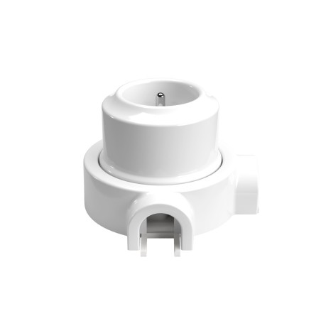Kit toma francesa porcelana para tubo 20 mm | Fábrica Tu Lámpara