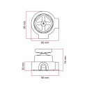 Interruptor porcelana pomo de rueda tubo 20 mm | Fábrica Tu Lámpara