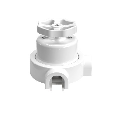 Interruptor porcelana pomo de rueda tubo 20 mm | Fábrica Tu Lámpara