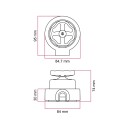 Interruptor porcelana pomo de rueda tubo 20 mm | Fábrica Tu Lámpara
