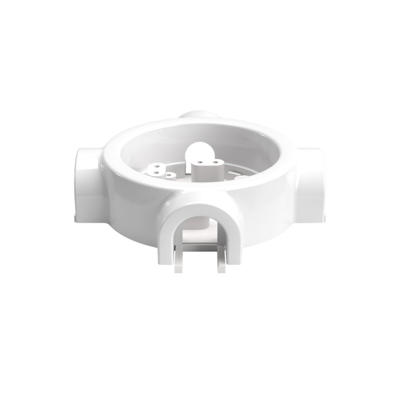 Base porcelana 4 salidas para tubo 20 mm | Fábrica Tu Lámpara