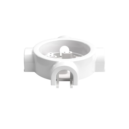 Base porcelana 4 salidas para tubo 20 mm | Fábrica Tu Lámpara