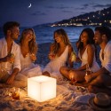 Lámpara geométrica LED RGB exterior solar y recargable | Fábrica Tu Lámpara