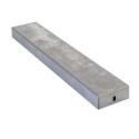 Soporte de metal hierro bruto 600mm largo x 50mm ancho