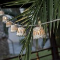 Guirnalda 10 luces LED IP44 carga solar y batería | Fabrica Tu Lámpara