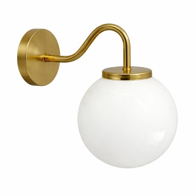 KIT NORD - Aplique de pared retro de latón con globo de